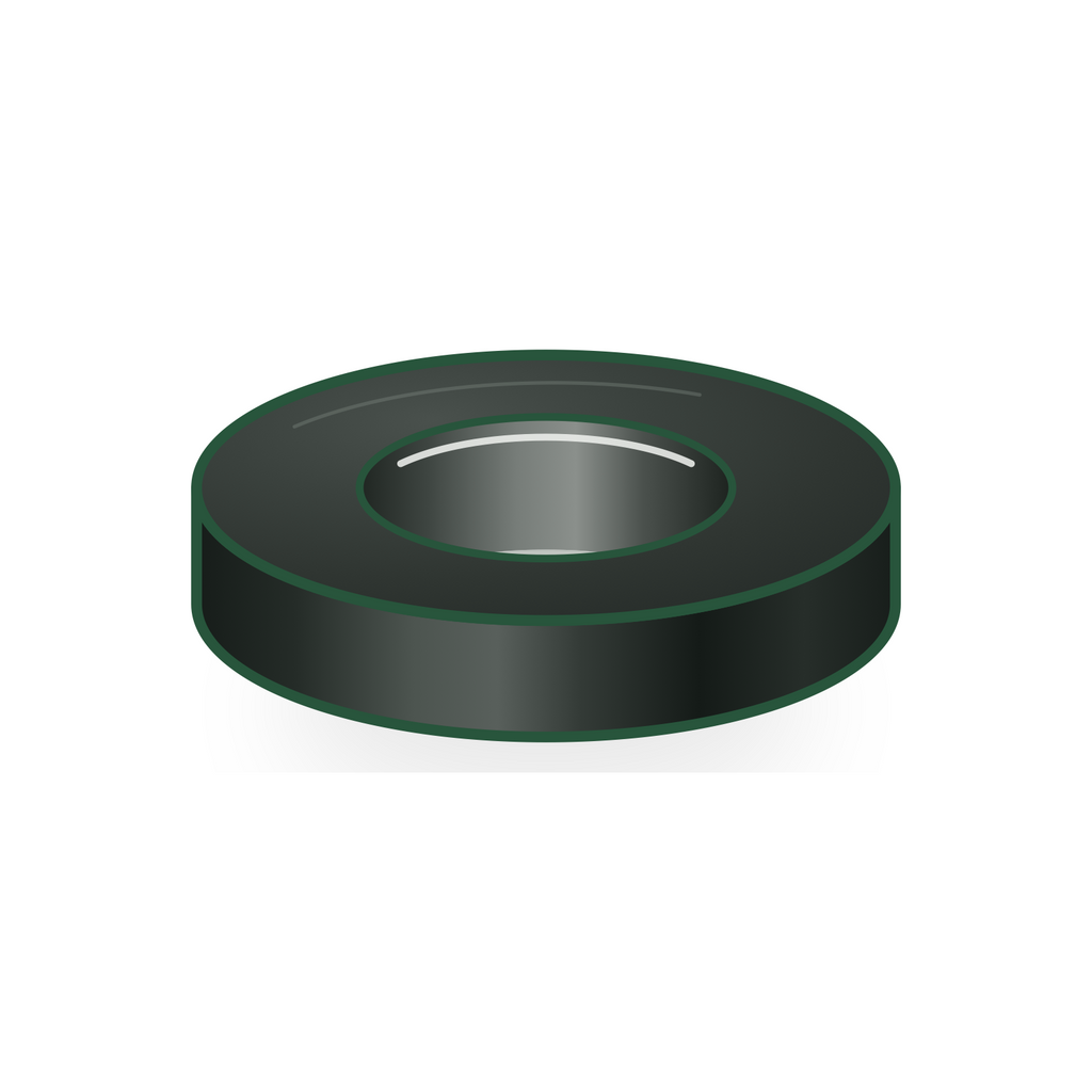 Distanzscheibe M3 – 6 × 3,2 × 1 mm – PETG Schwarz | adena365