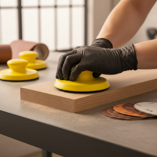 adena365 Handschleifer-Set 125 mm + 150 mm | 2-teilig | Klettaufnahme
