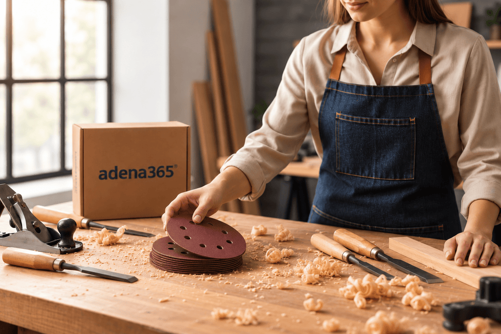 {{ product_title }} – {{ variant_option1 }} – Schleifpapier Set – adena365
